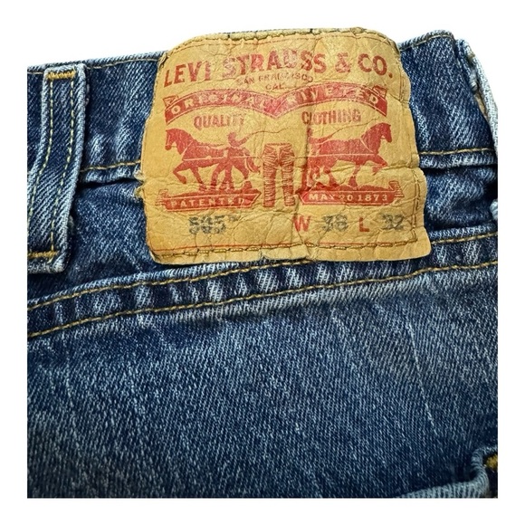 505™ REGULAR FIT MEN'S JEANS RARE RED TAG - Picture 3 of 9